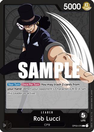 Rob Lucci (076) (OP03-076) - Pillars of Strength  [Leader]