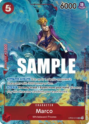 Marco (Alternate Art) (OP03-013) - Pillars of Strength Foil [Super Rare]