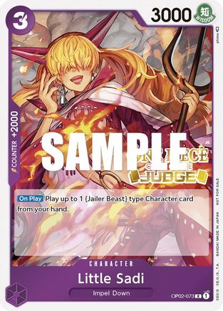 Little Sadi (Judge) (OP02-073) - One Piece Promotion Cards Foil [Promo]