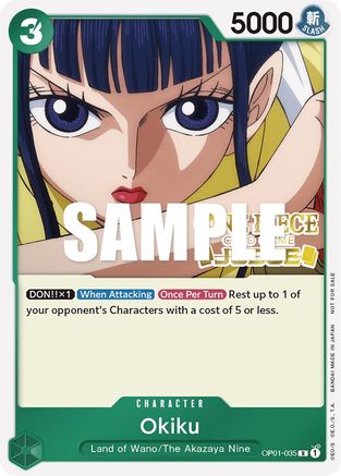 Okiku (Judge) (OP01-035) - One Piece Promotion Cards Foil [Promo]