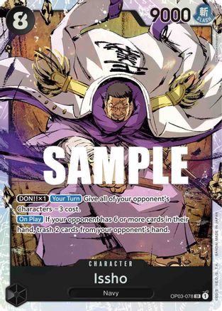 Issho (OP03-078) - Pillars of Strength Foil [Super Rare]