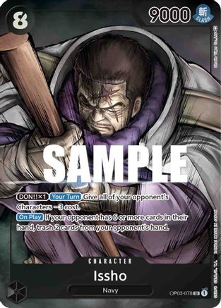 Issho (Alternate Art) (OP03-078) - Pillars of Strength Foil [Super Rare]