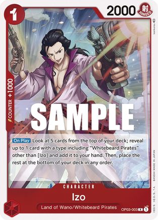 Izo (OP03-003) - Pillars of Strength Foil [Rare]