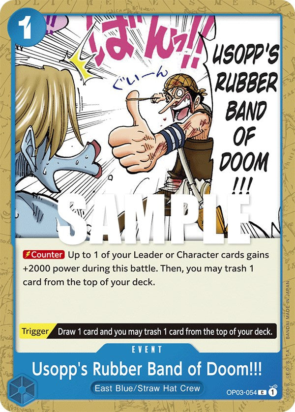 Usopp's Rubber Band of Doom!!! (OP03-054) - Pillars of Strength  [Common]