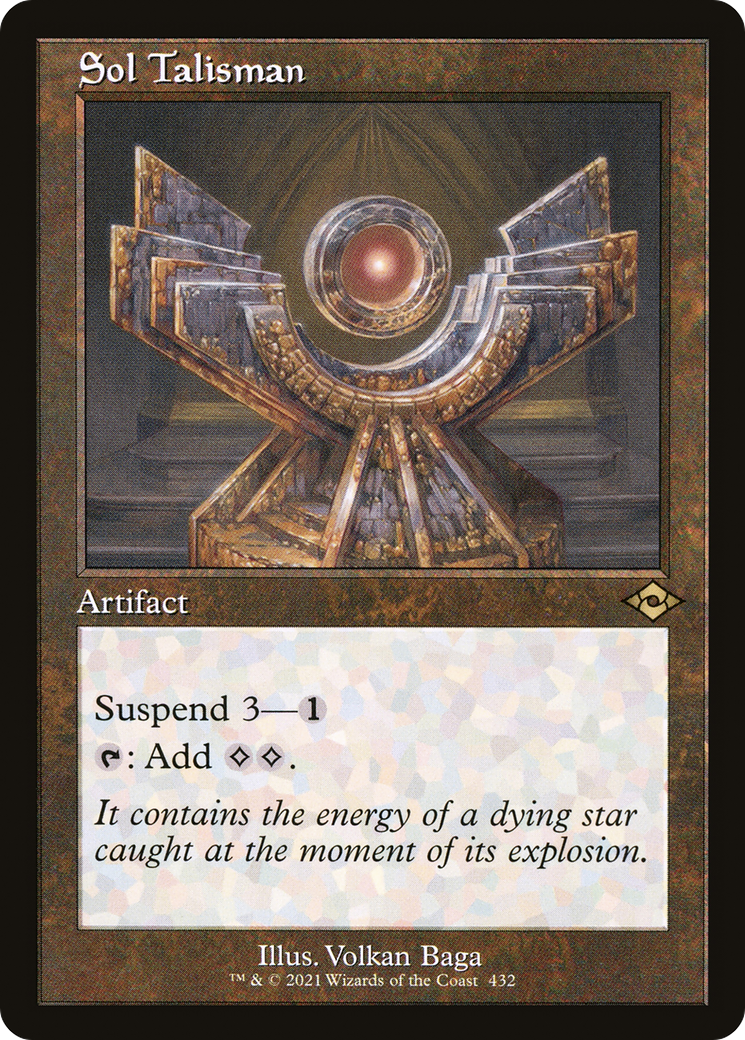 Sol Talisman (MH2-432) - Modern Horizons 2 [Rare] Retro Frame