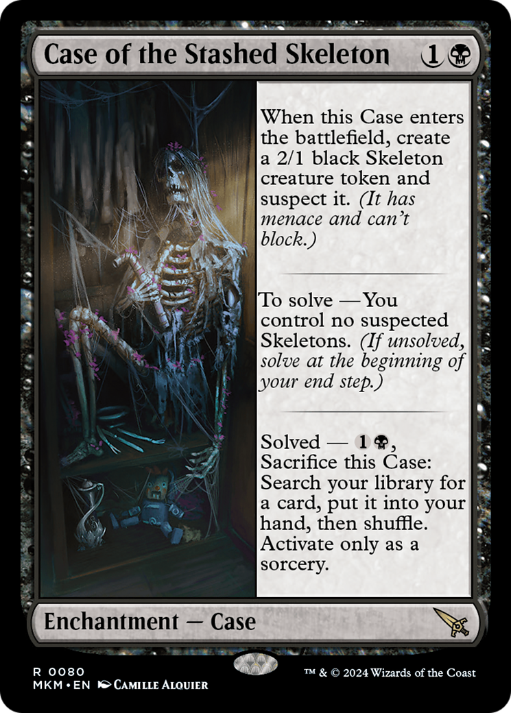 Case of the Stashed Skeleton (MKM-080) - Murders at Karlov Manor Foil [Rare]