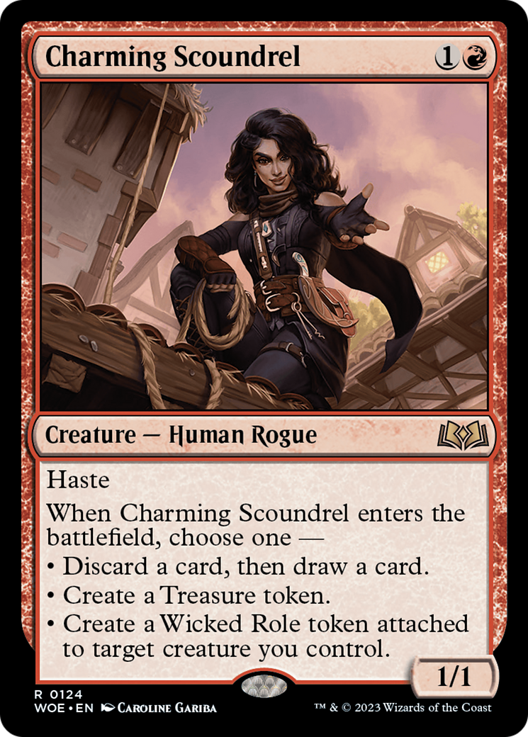 Charming Scoundrel (WOE-124) - Wilds of Eldraine [Rare]