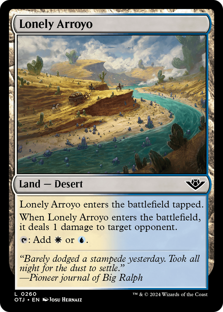 Lonely Arroyo (OTJ-260) - Outlaws of Thunder Junction Foil [Common]