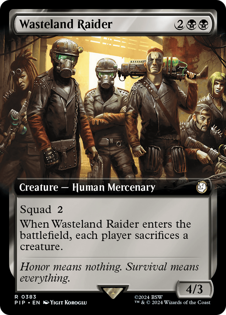 Wasteland Raider (PIP-383) - Fallout: (Extended Art) [Rare]