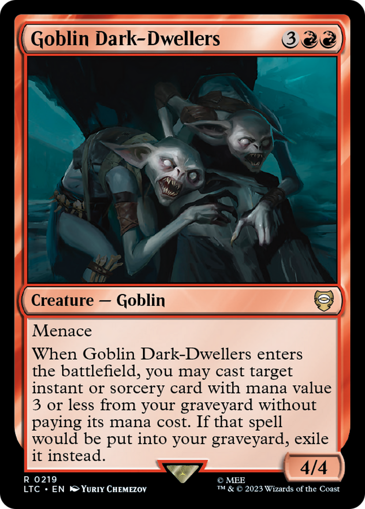 Goblin Dark-Dwellers (LTC-219) - Tales of Middle-earth Commander [Rare]