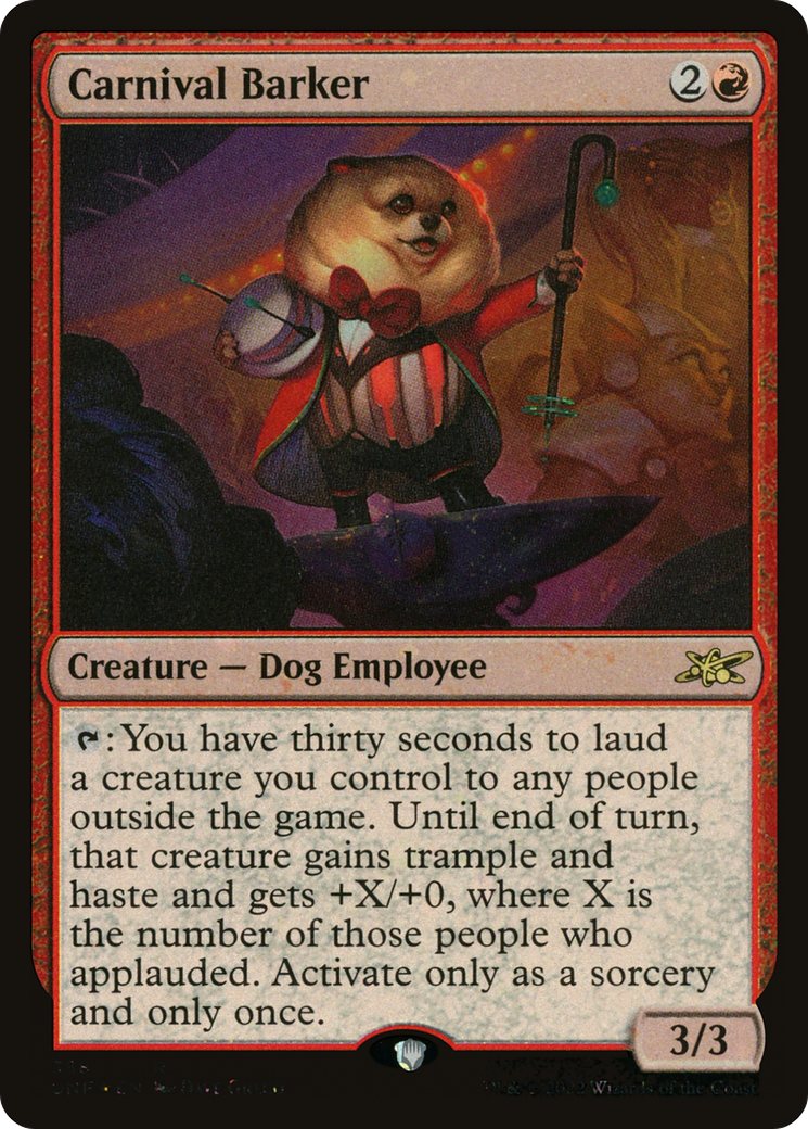 Carnival Barker (UNF-388) - Unfinity Galaxy Foil [Rare]