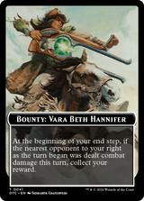 Bounty: Vara Beth Hannifer // Wanted! (TOTC-041) - Outlaws of Thunder Junction Commander Tokens Foil [Common]