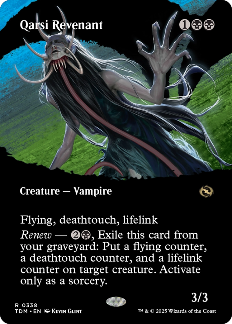 Qarsi Revenant (TDM-338) - Tarkir: Dragonstorm: (Showcase) (Borderless) [Rare]