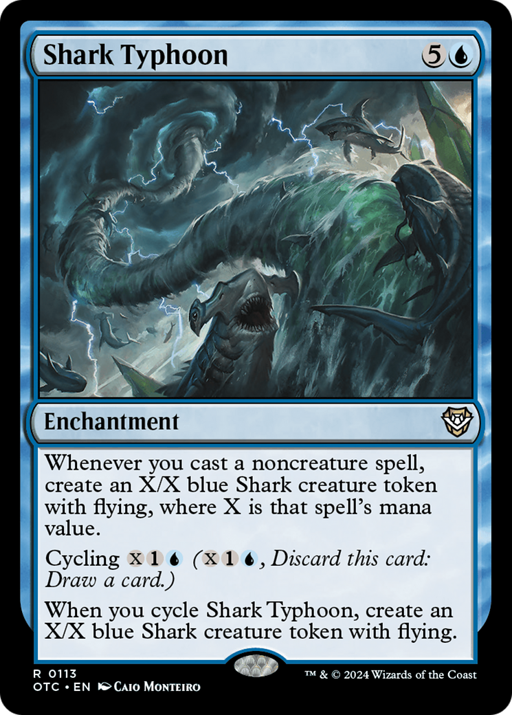 Shark Typhoon (OTC-113) - Outlaws of Thunder Junction Commander [Rare]