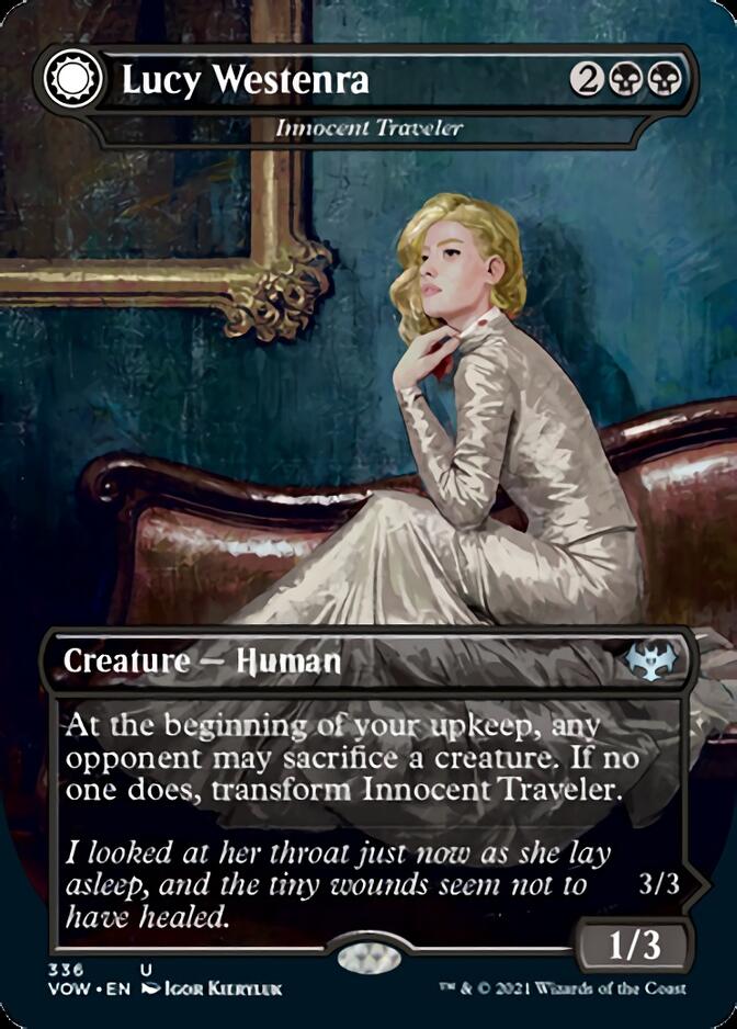 Innocent Traveler // Malicious Invader (VOW-336) - Innistrad: Crimson Vow: (Double Faced Transform) (Borderless) [Uncommon]