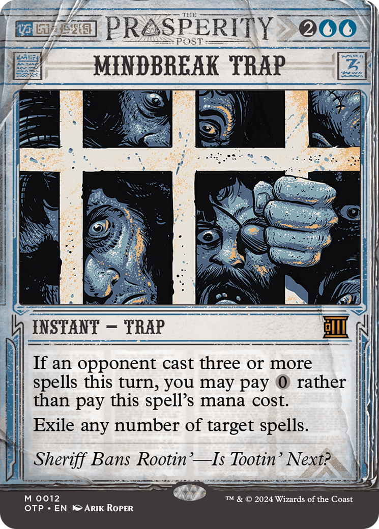 Mindbreak Trap (OTP-012) - Breaking News: (Showcase) (Borderless) [Mythic]