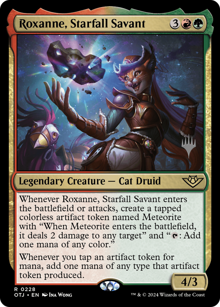 Roxanne, Starfall Savant (POTJ-228P) - Outlaws of Thunder Junction Promos Foil [Rare]