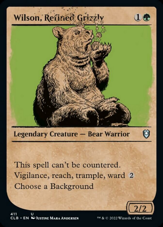 Wilson, Refined Grizzly (CLB-411) - Commander Legends: Battle for Baldur's Gate: (Showcase) [Uncommon]