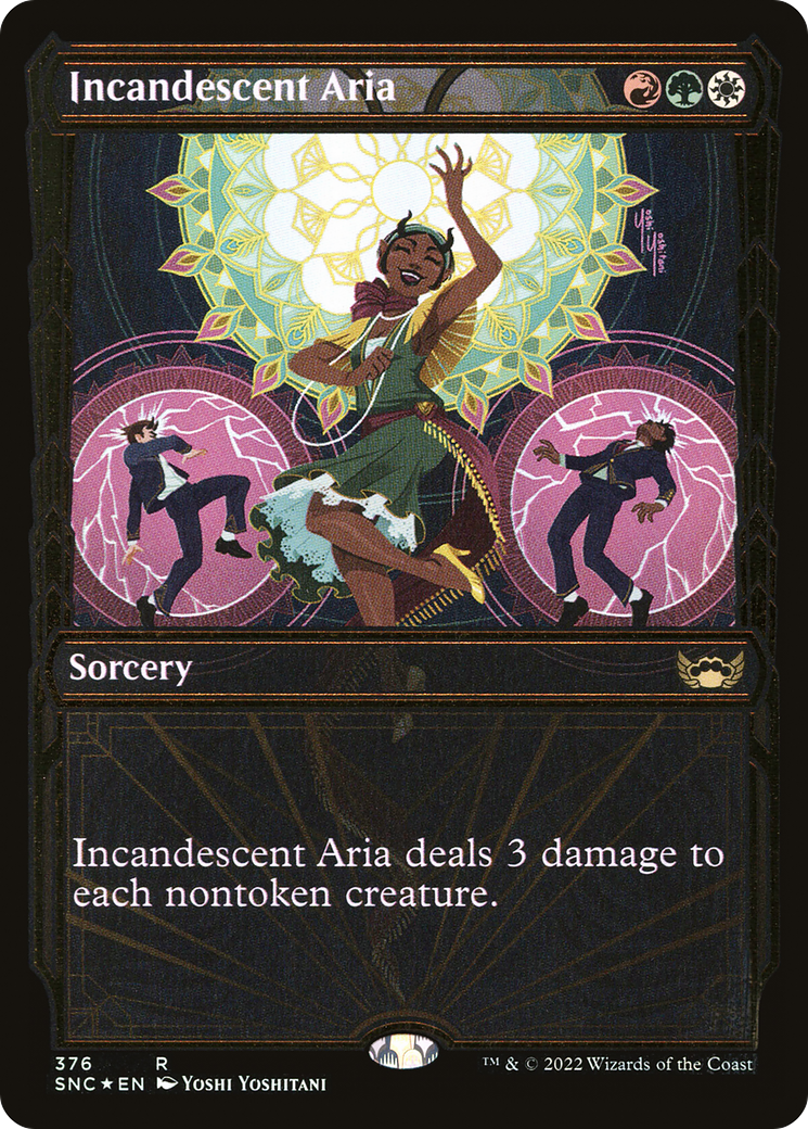 Incandescent Aria (SNC-376) - Streets of New Capenna: (Showcase) Foil [Rare]