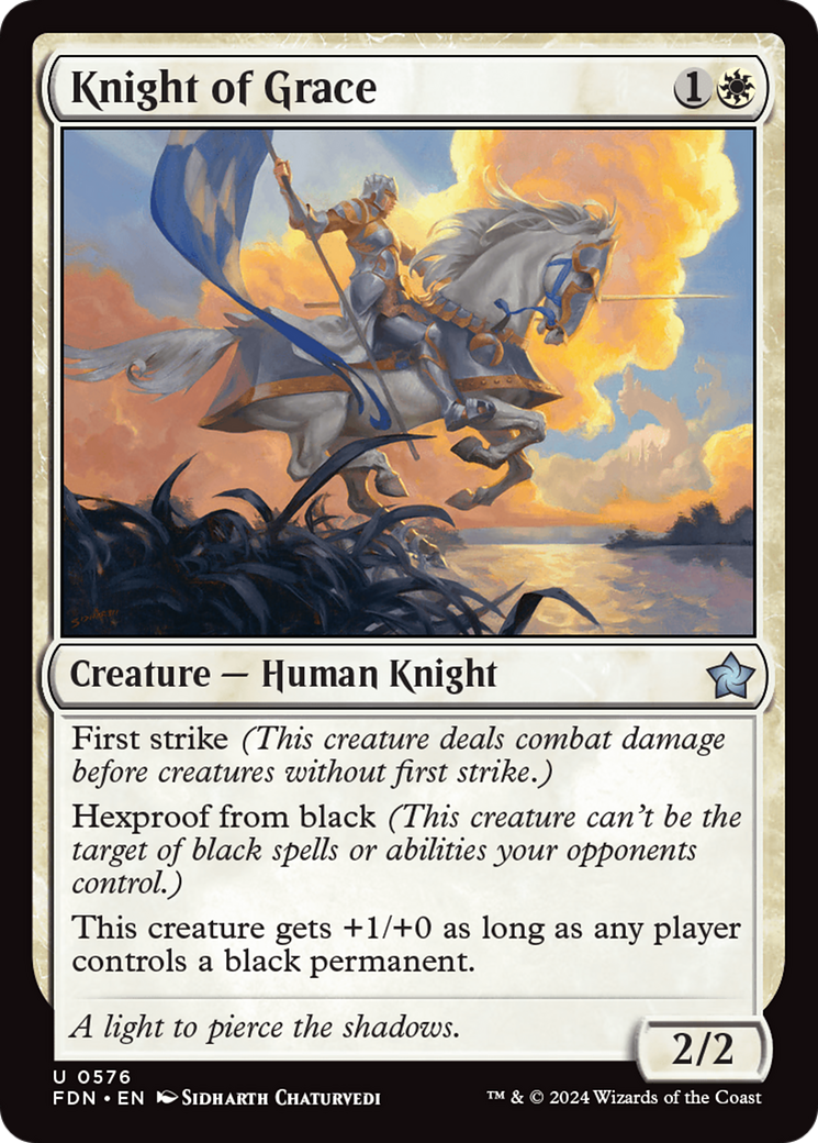Knight of Grace (FDN-576) - Foundations [Uncommon]