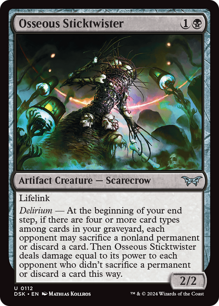 Osseous Sticktwister (DSK-112) - Duskmourn: House of Horror Foil [Uncommon]
