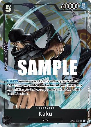 Kaku (080) (Alternate Art) (OP03-080) - Pillars of Strength Foil [Super Rare]