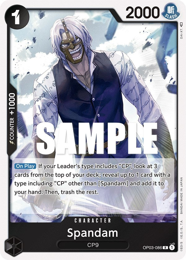 Spandam (OP03-086) - Pillars of Strength Foil [Rare]