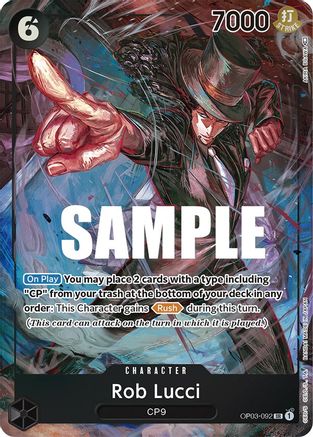 Rob Lucci (092) (Alternate Art) (OP03-092) - Pillars of Strength Foil [Super Rare]