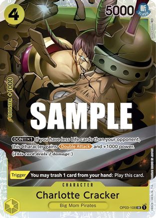 Charlotte Cracker (OP03-108) - Pillars of Strength Foil [Super Rare]
