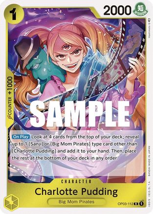 Charlotte Pudding (OP03-112) - Pillars of Strength Foil [Rare]