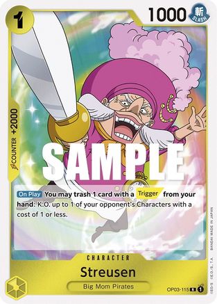 Streusen (OP03-115) - Pillars of Strength Foil [Rare]