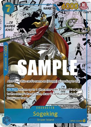 Sogeking (Alternate Art) (Manga) (OP03-122) - Pillars of Strength Foil [Secret Rare]