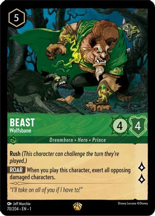 Beast - Wolfsbane (70/204) - The First Chapter Cold Foil [Legendary]