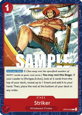 Striker (OP03-020) - Pillars of Strength Pre-Release Cards  [Common]