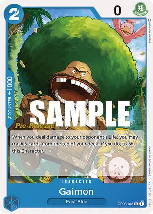 Gaimon (OP03-043) - Pillars of Strength Pre-Release Cards  [Common]