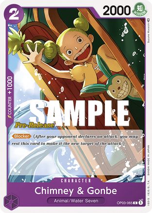 Chimney & Gonbe (OP03-065) - Pillars of Strength Pre-Release Cards  [Common]