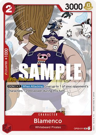 Blamenco (OP03-011) - Pillars of Strength Pre-Release Cards  [Uncommon]