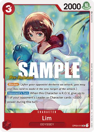 Lim (OP03-015) - Pillars of Strength Pre-Release Cards  [Uncommon]
