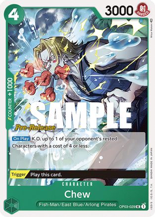 Chew (OP03-029) - Pillars of Strength Pre-Release Cards  [Uncommon]