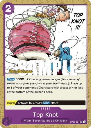 Top Knot (OP03-074) - Pillars of Strength Pre-Release Cards  [Uncommon]