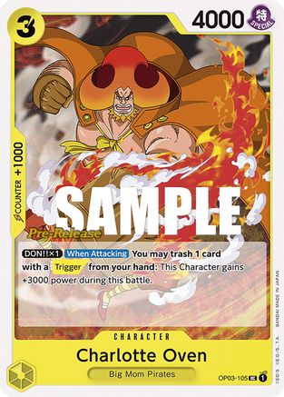 Charlotte Oven (OP03-105) - Pillars of Strength Pre-Release Cards  [Uncommon]