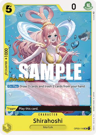 Shirahoshi (OP03-116) - Pillars of Strength Pre-Release Cards  [Uncommon]