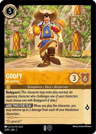 Goofy - Musketeer (12) - Disney Lorcana Promo Cards  [Promo]