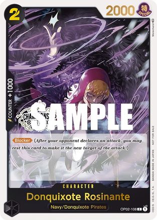 Donquixote Rosinante (Store Championship Participation Pack) (OP02-108) - One Piece Promotion Cards Foil [Promo]