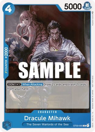 Dracule Mihawk (Tournament Pack Vol. 4) (ST03-005) - One Piece Promotion Cards  [Common]