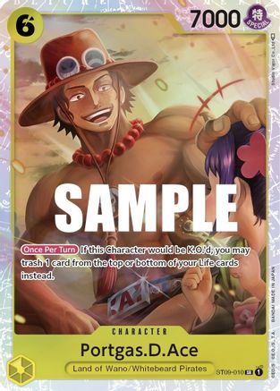 Portgas.D.Ace (ST09-010) - Starter Deck 9: Yamato Foil [Super Rare]