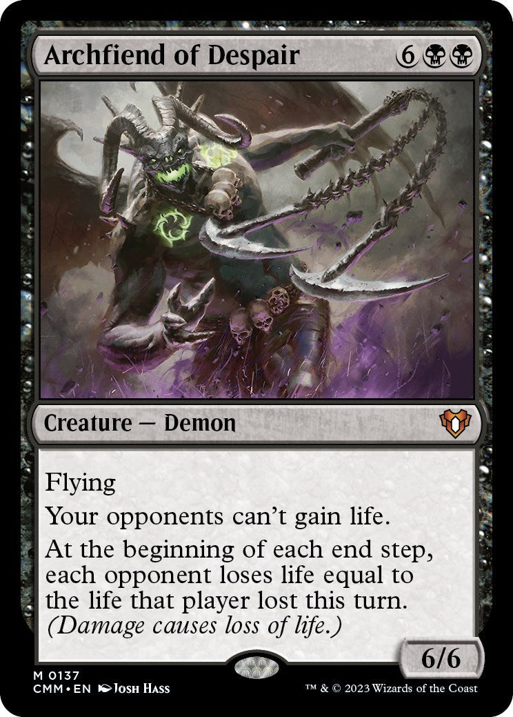 Archfiend of Despair (CMM-137) - Commander Masters [Mythic]
