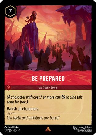 Be Prepared (128/204) - The First Chapter Cold Foil [Rare]