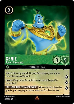 Genie - Powers Unleashed (76/204) - The First Chapter Cold Foil [Rare]