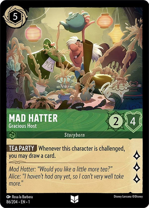 Mad Hatter - Gracious Host (86/204) - The First Chapter  [Uncommon]